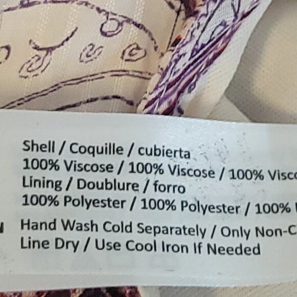 NWT Band of the Free Paisley Maxi Dress Tier Summer Vacation Resort Cruise Sz S‎ - Picture 7 of 11